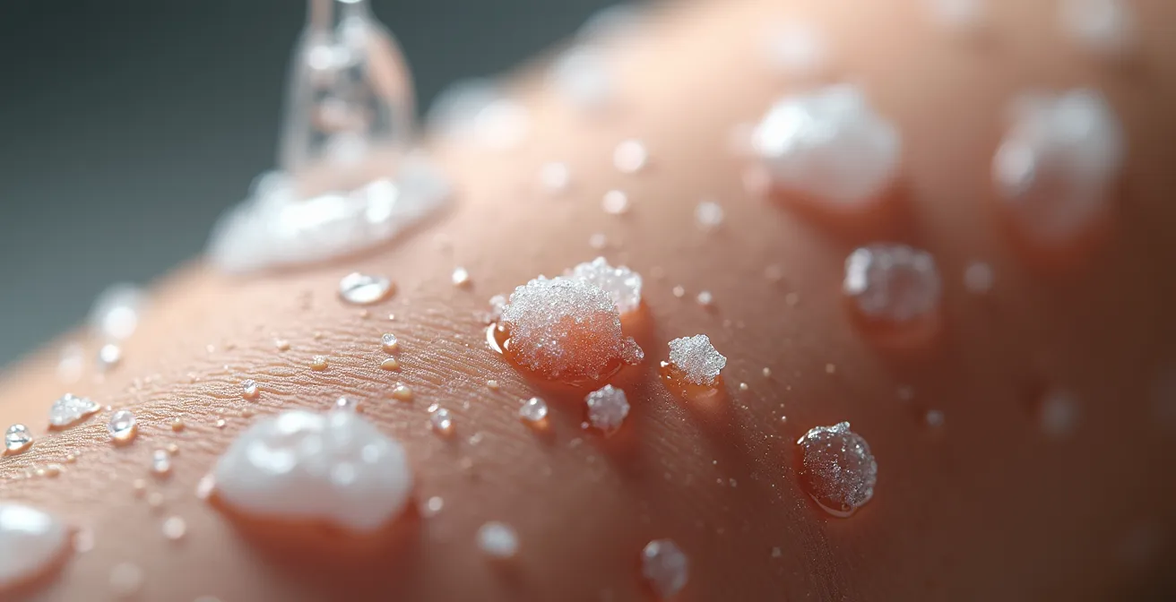 Démonstration visuelle de la technique du double passage pour le rasage des jambes