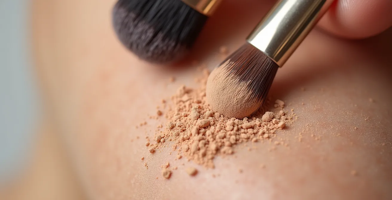 Technique de maquillage pour camoufler les marques post-électrolyse