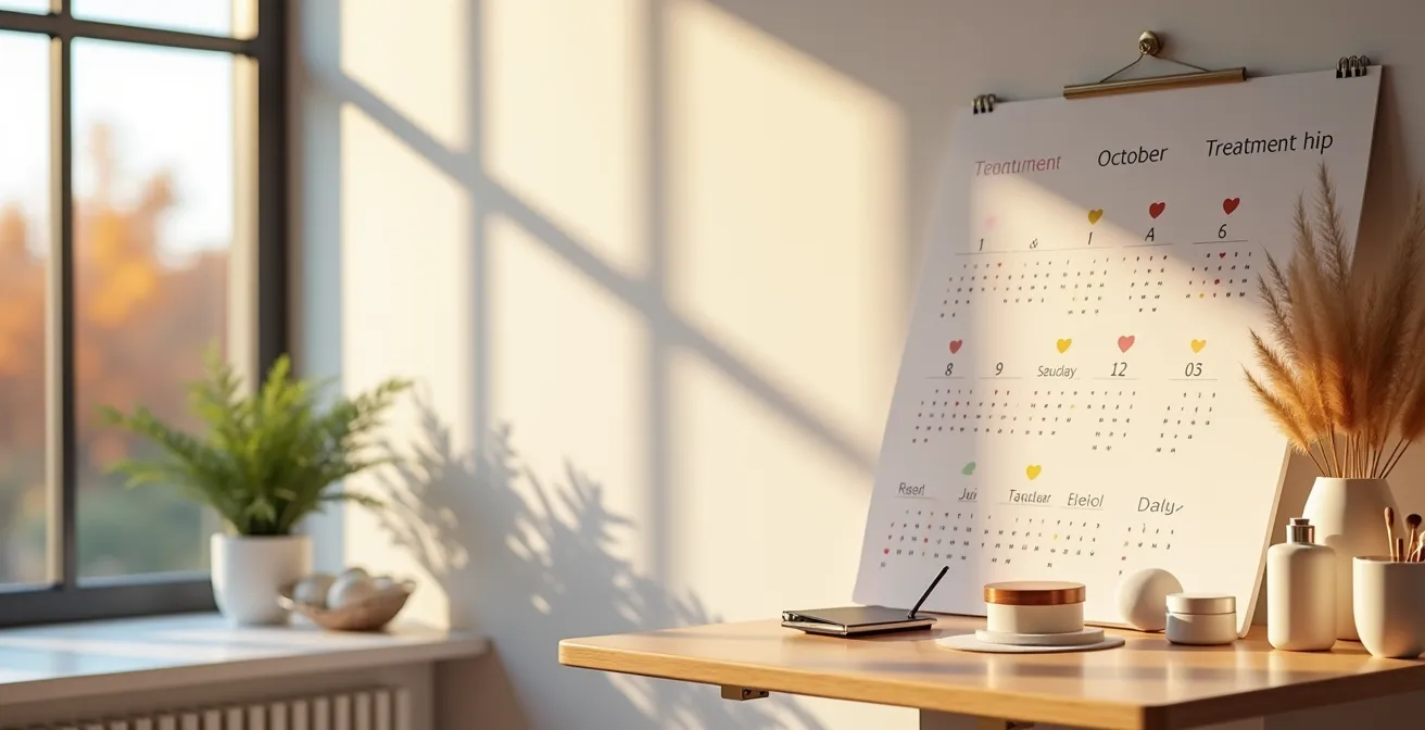 Calendrier de planification pour électrolyse des sourcils avant l'été