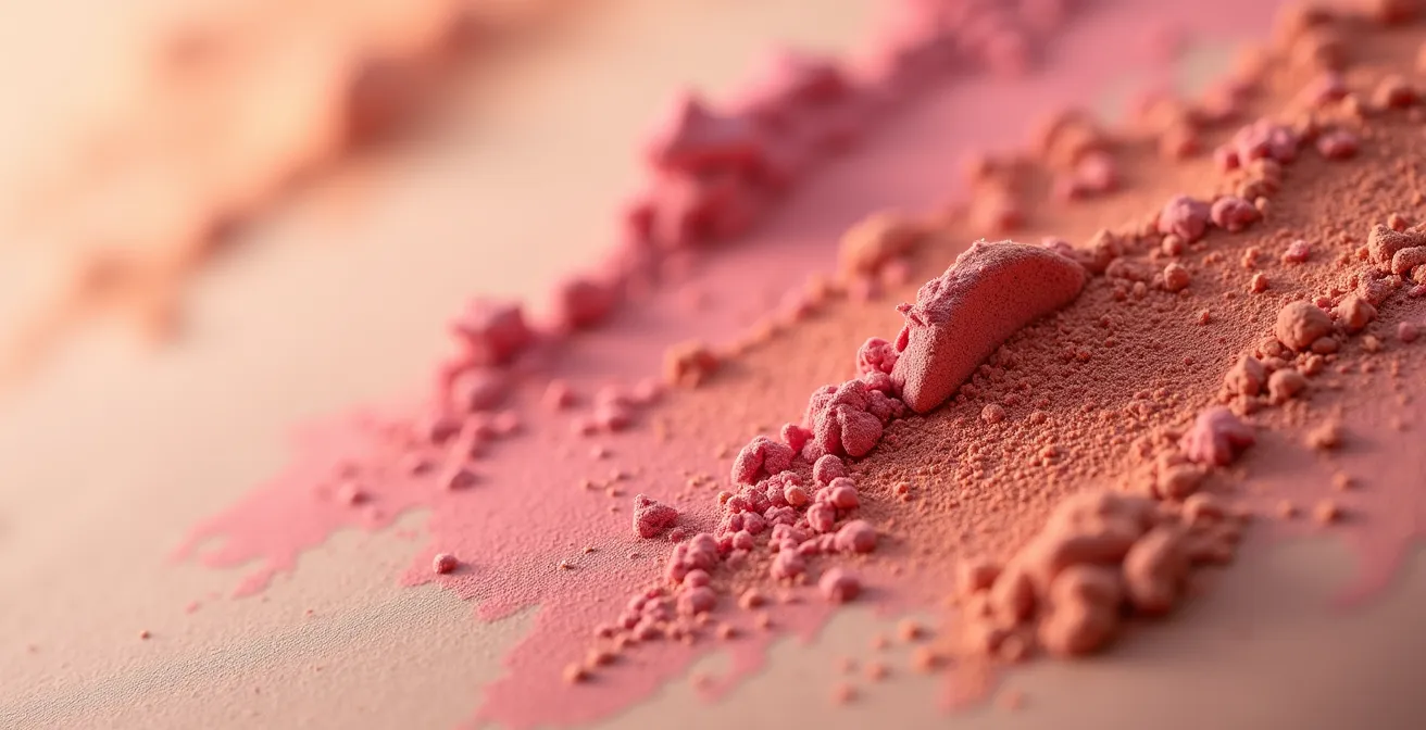 Application professionnelle de deux teintes de blush pour sculpter le visage